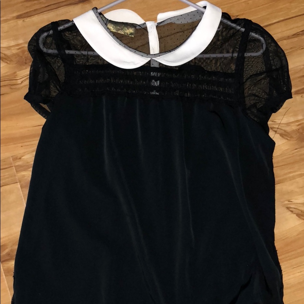 Black and White Blouse